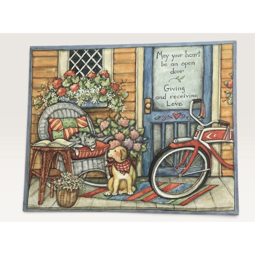 Canvas print 20”x16” May your Heart be an open door Door